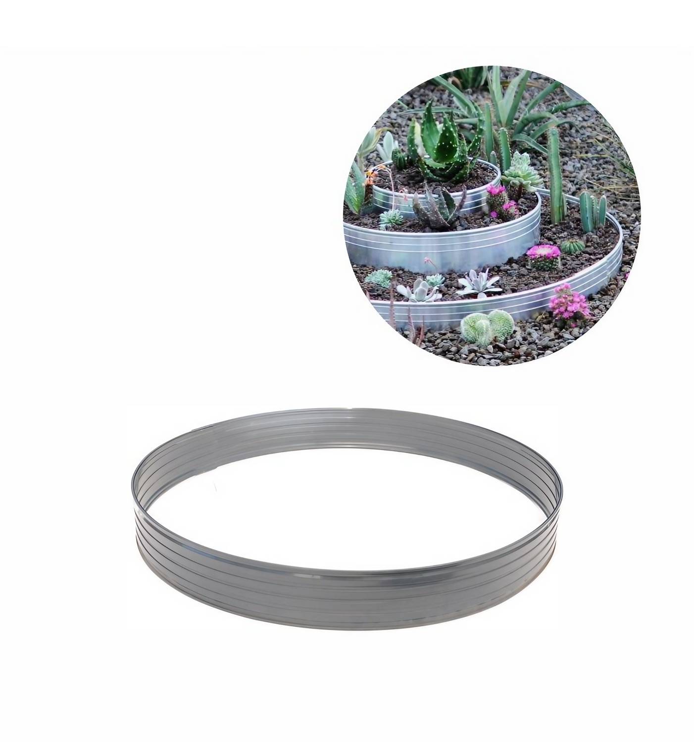 Baumring aus Alu Höhe 140 mm Durchmesser 0.6 m | Baumumrandung | Pflanzringe