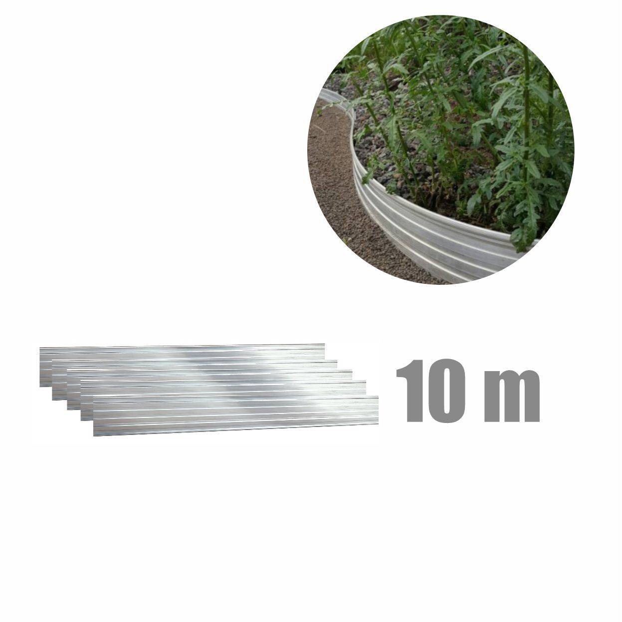 10er Set Green Universe Rasenkante 10cm x 100cm (10m) | Beeteinfassung | Beetumrandung