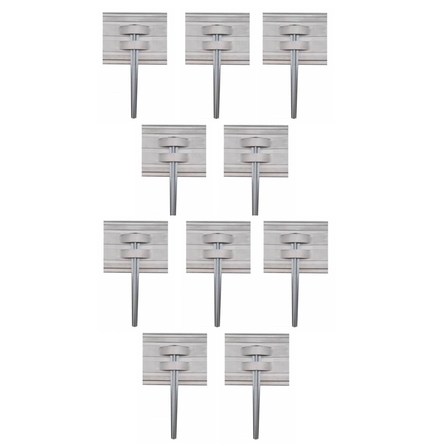 10er Set Erdanker Set für Green Universe Rasenkante 14cm Höhe | Bodenanker | Erdnägel