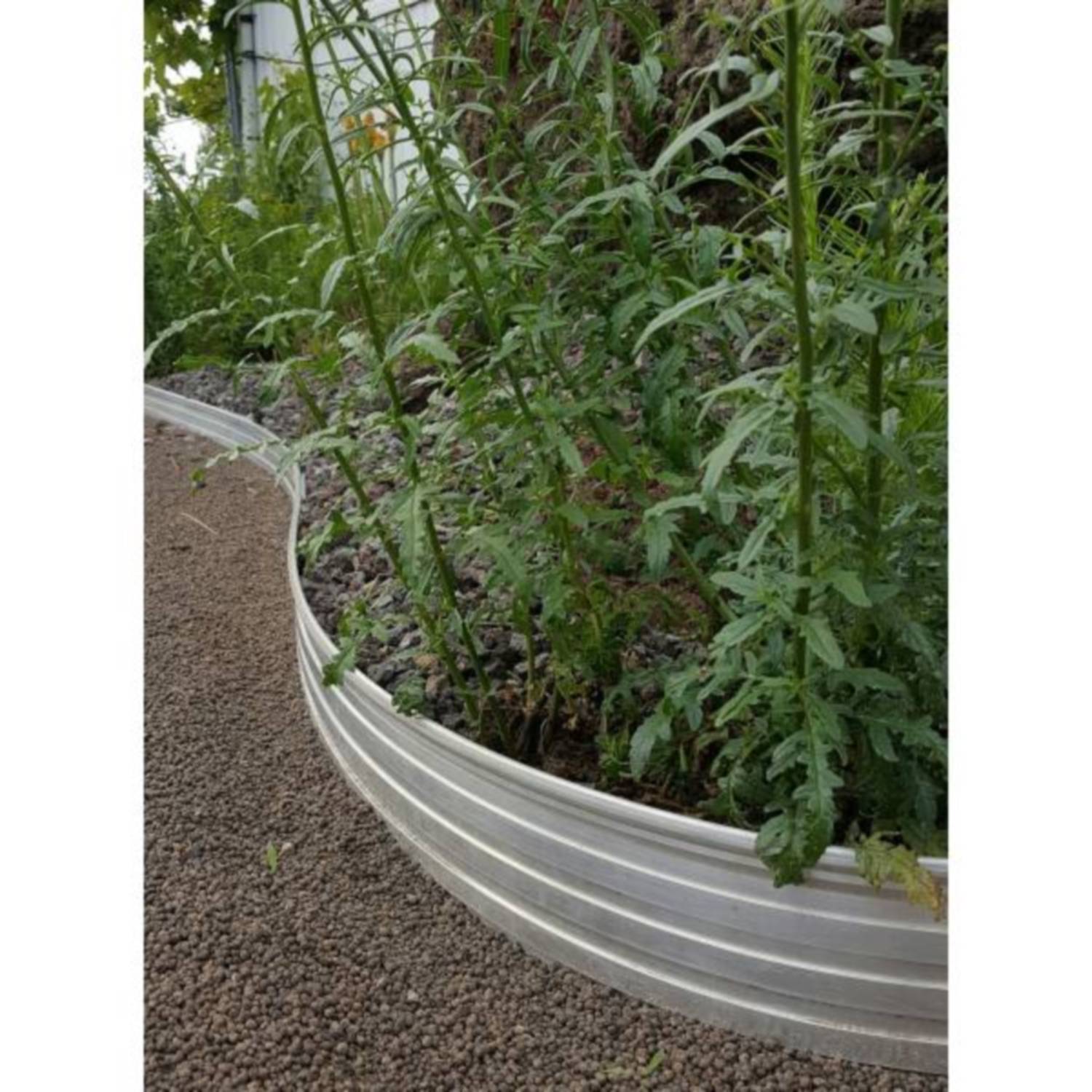 Aluminium Rasenkanten Höhe: 10-14 cm, Länge: 1- 30 m, Width:10 cm,Quantity:1