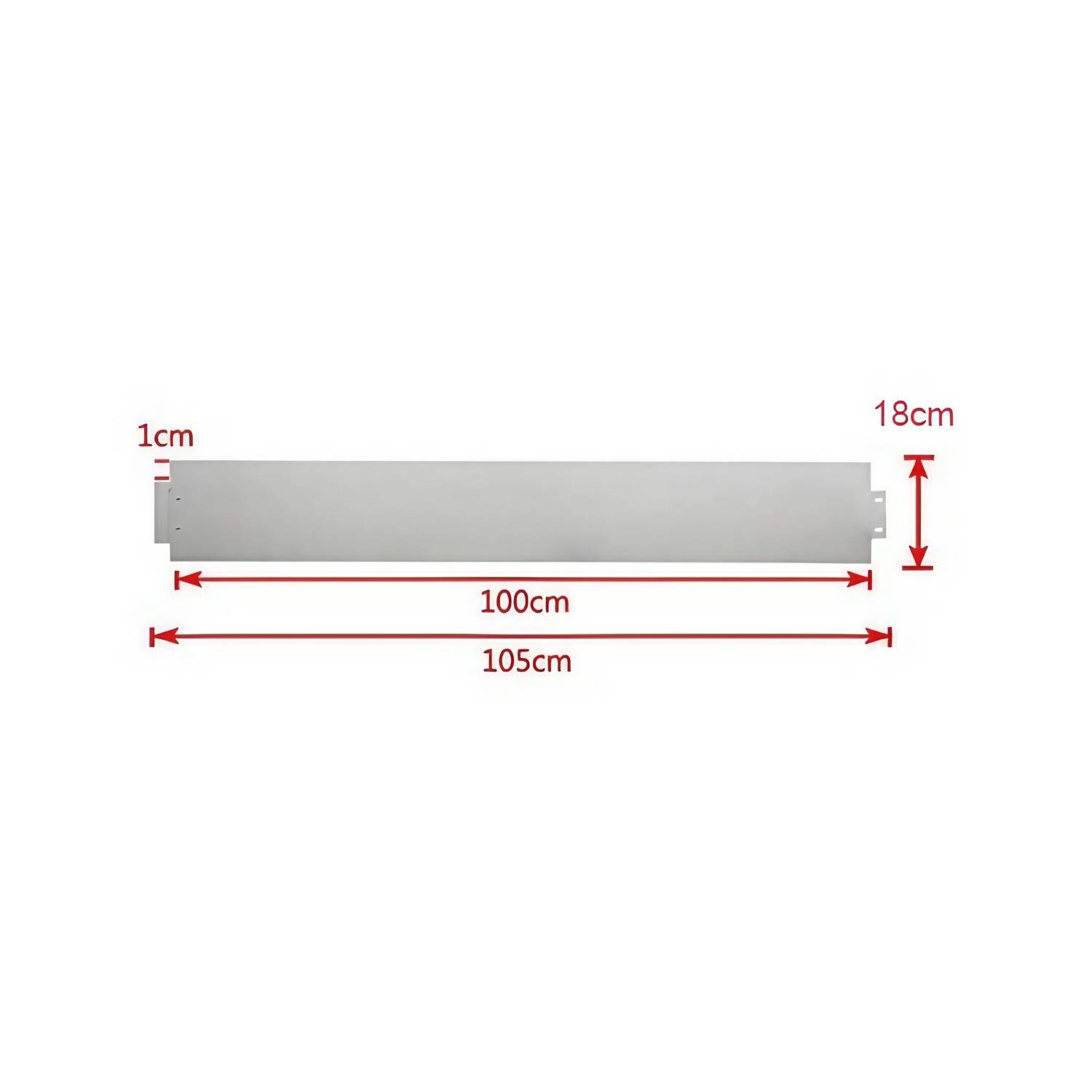 Rasenkanten Metall Alu/Zink 100 cm x 18 cm