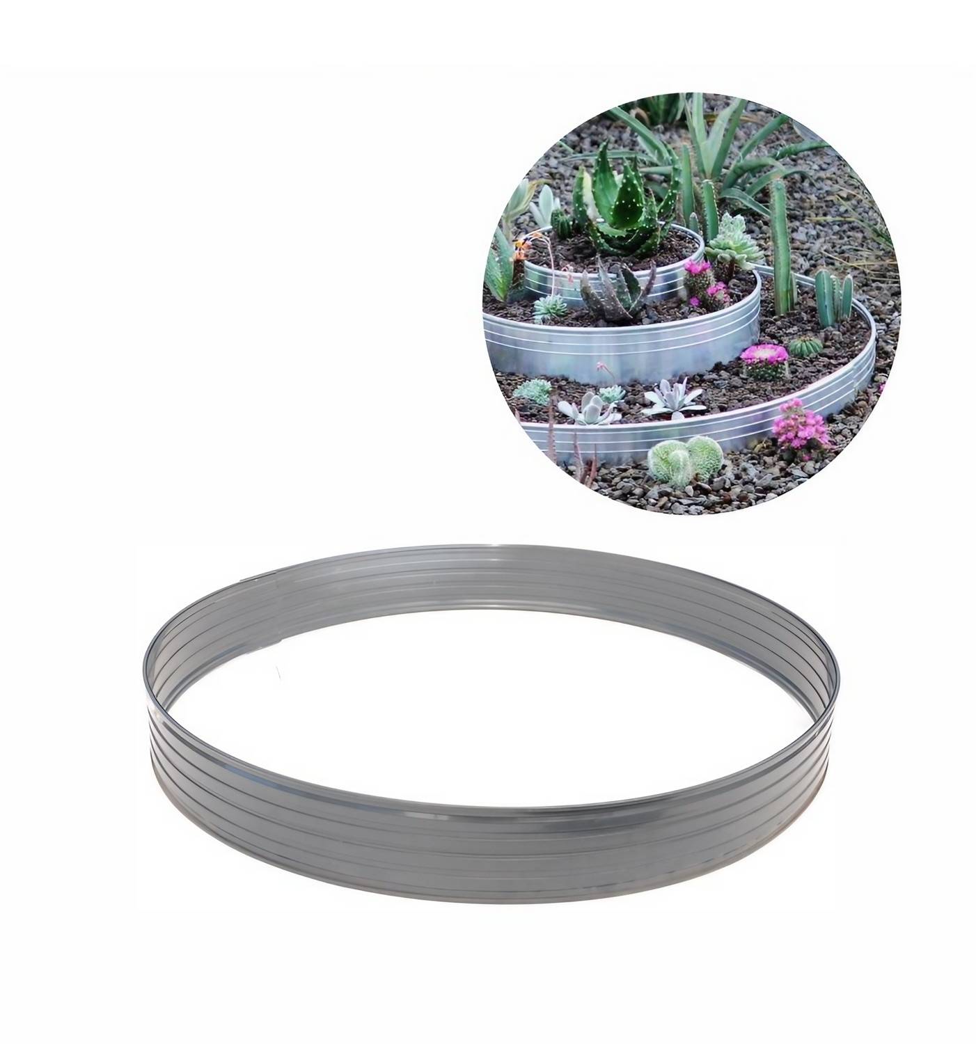 Baumring aus Alu Höhe 140 mm Durchmesser 0.8 m | Baumumrandung | Pflanzringe