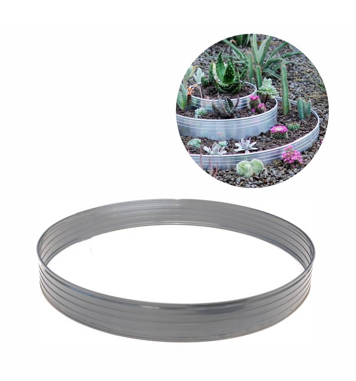 Baumring aus Alu Höhe 140 mm Durchmesser 1 m | Baumumrandung | Pflanzringe