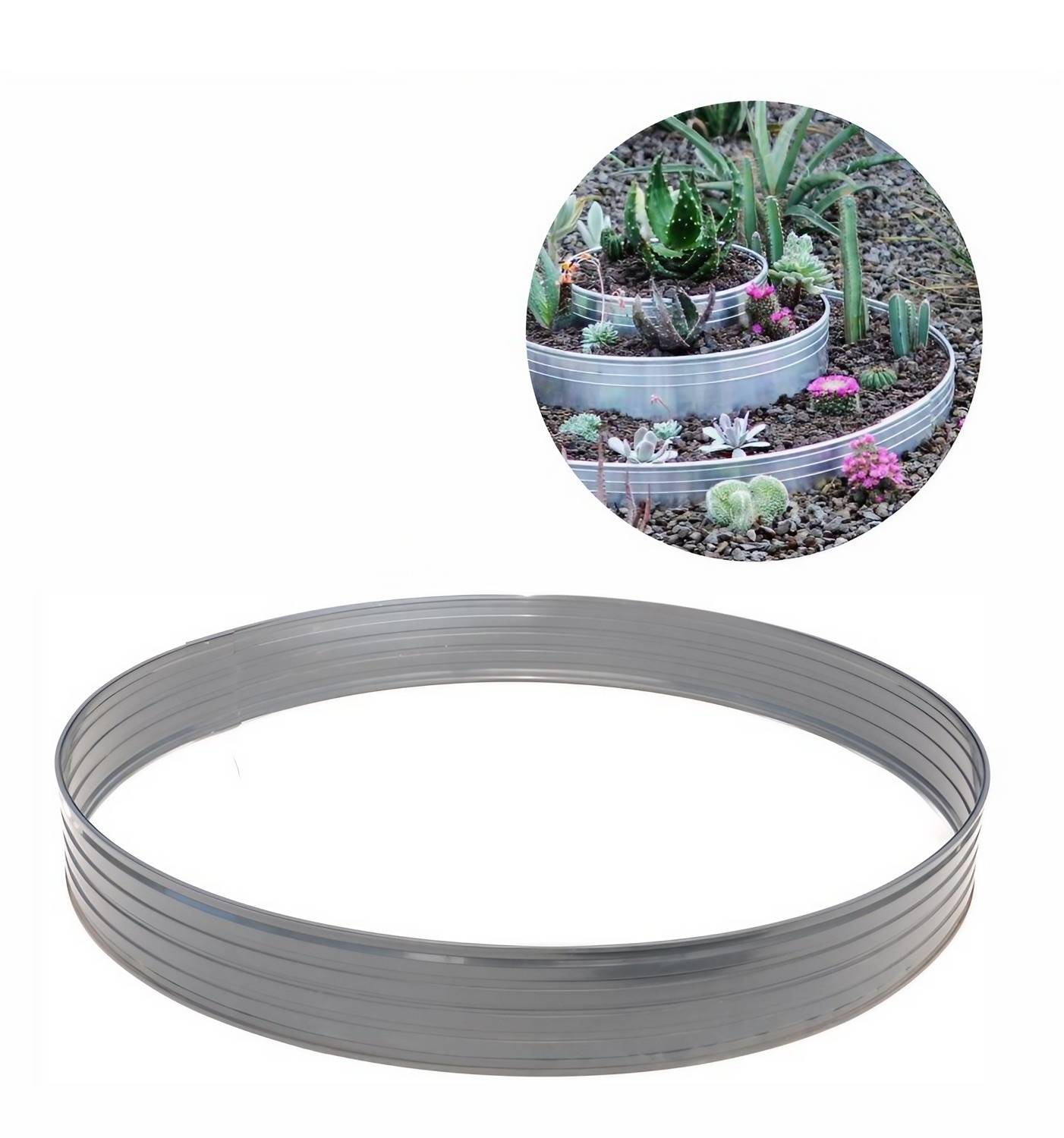 Baumring aus Alu Höhe 140 mm Durchmesser 1.2 m | Baumumrandung | Pflanzringe