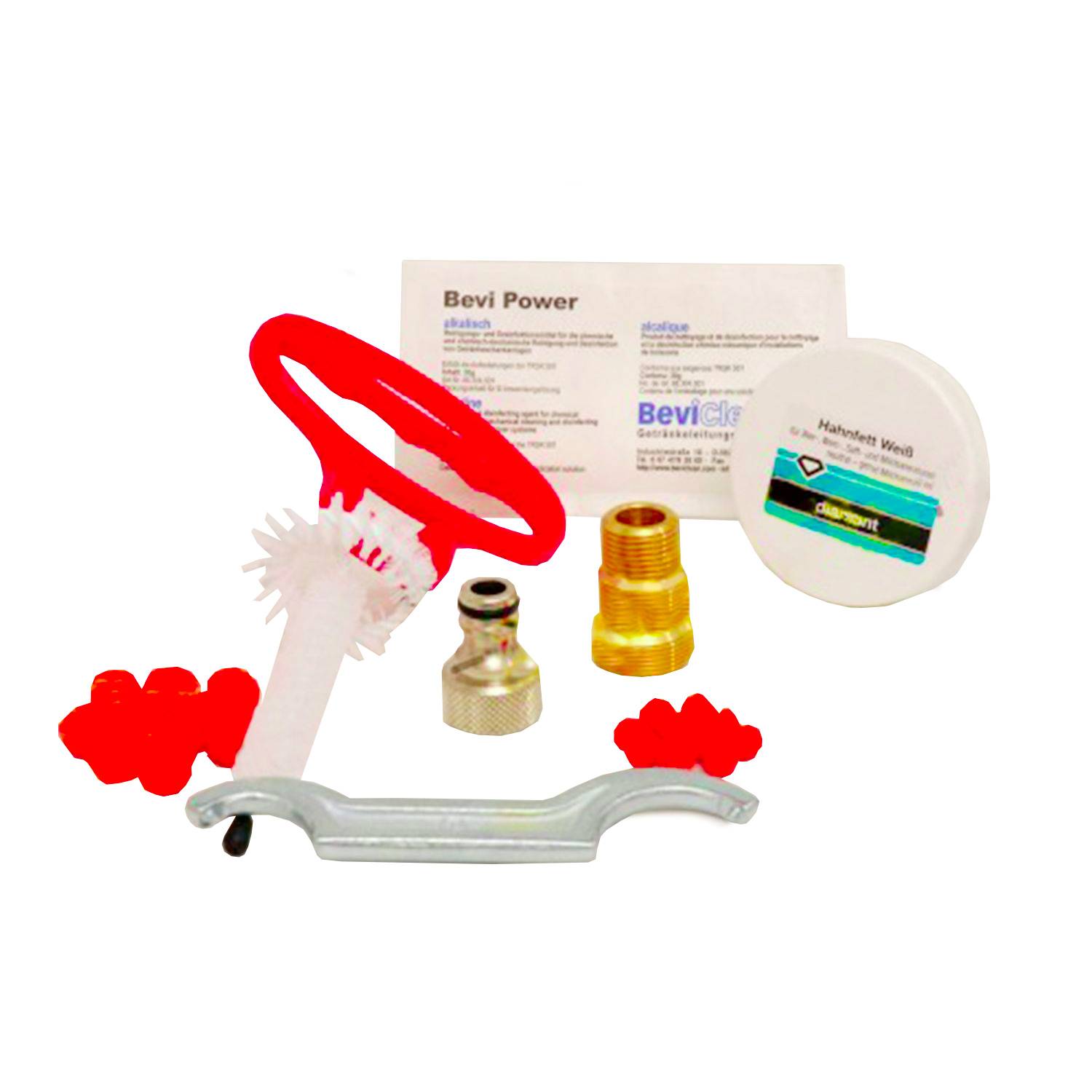 Reinigungsset für und Keg - klein - mit 30 mm Reinigungsadapter
