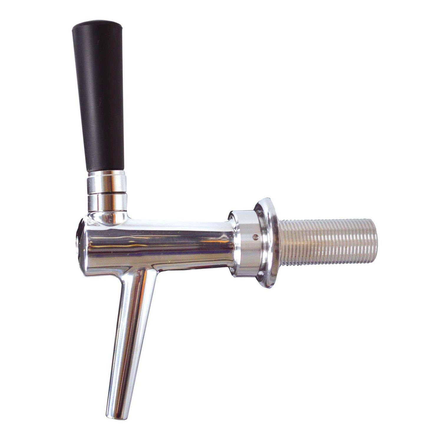 Kolbenschankhahn C-TAP aus Chromnickelstahl, NW 10 mm, poliert, Length:55 mm