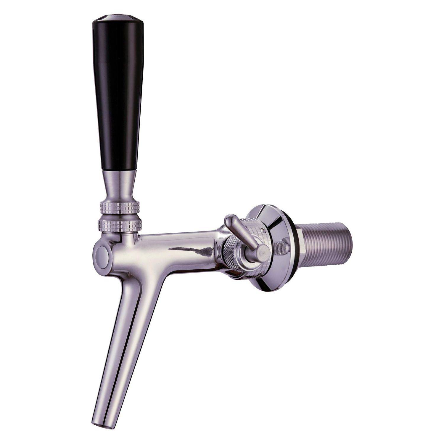 Kompensatorhahn aus Chromnickelstahl mit Edelstahl-Kompensator, poliert, Length:70 mm