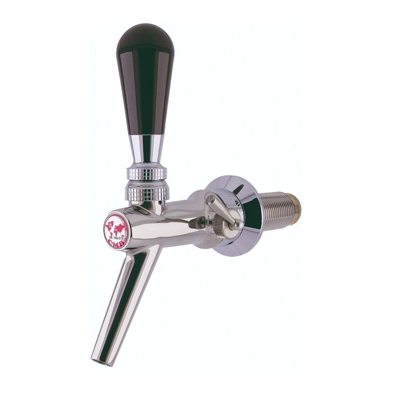 Kompensatorhahn V10 aus Chromnickelstahl, poliert, Length:55 mm