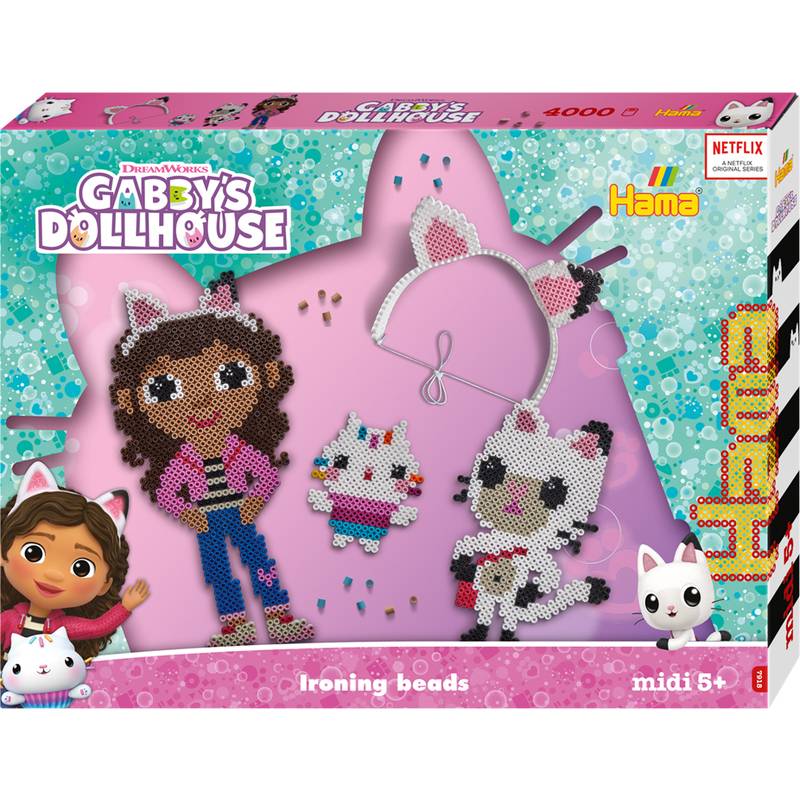 Hama Bügelperlen midi "Gabbys Dollhouse", Geschenkpackung