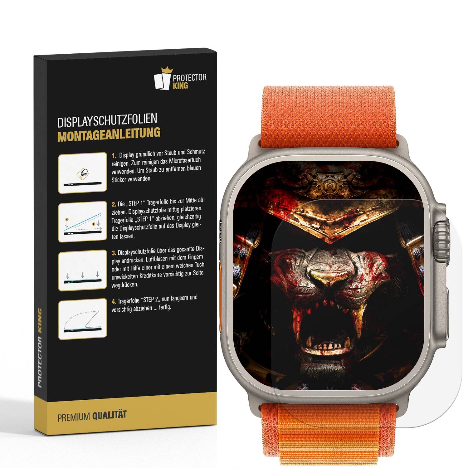 6x Displayschutzfolie für Apple Watch Ultra 49mm PREMIUM MATT ENTSPIEGELT Displayschutz Schutzfolie Folie