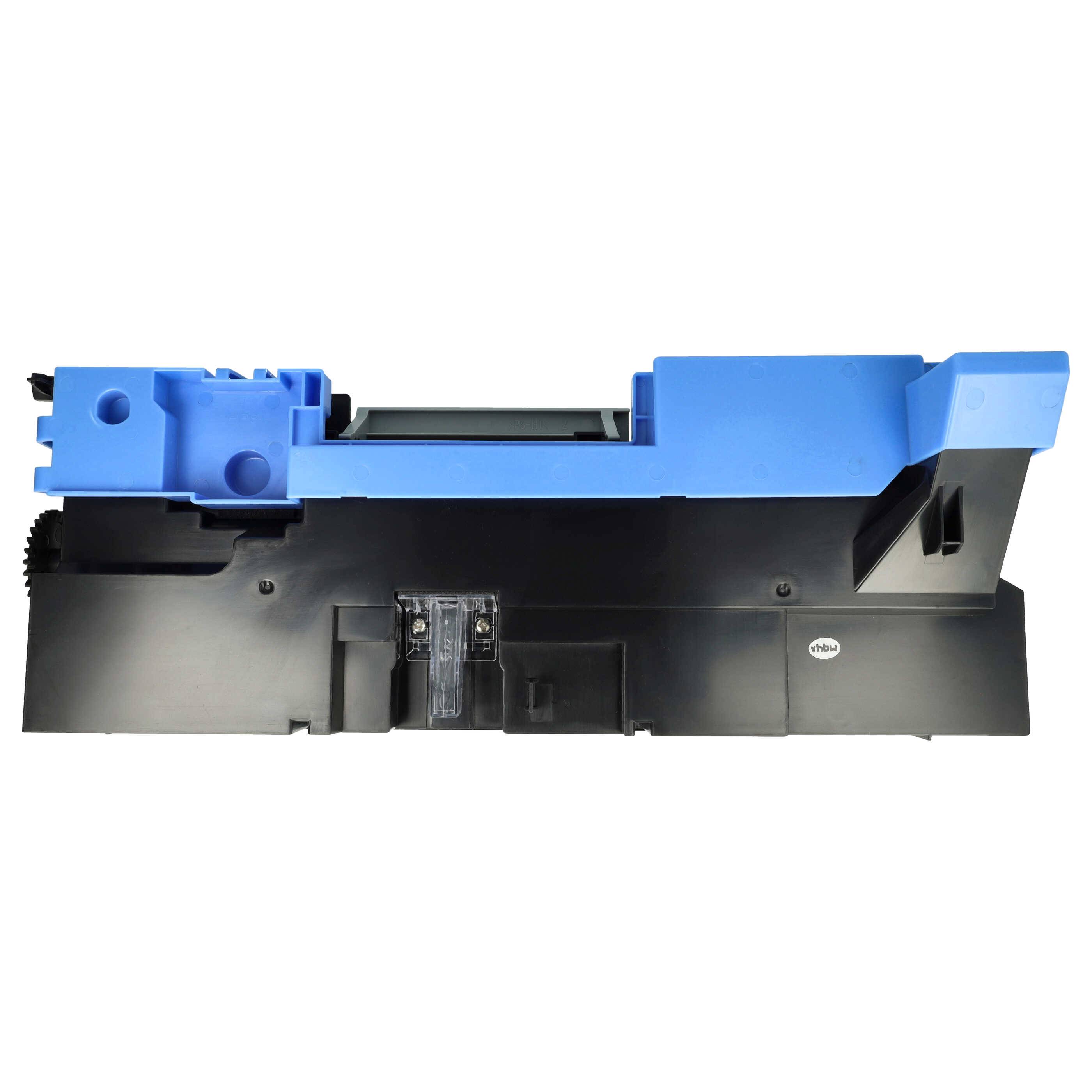 Blau und schwarz gefärbte Tonerkartusche in rechteckiger Form, entwickelt für die Verwendung in Laserdruckern.