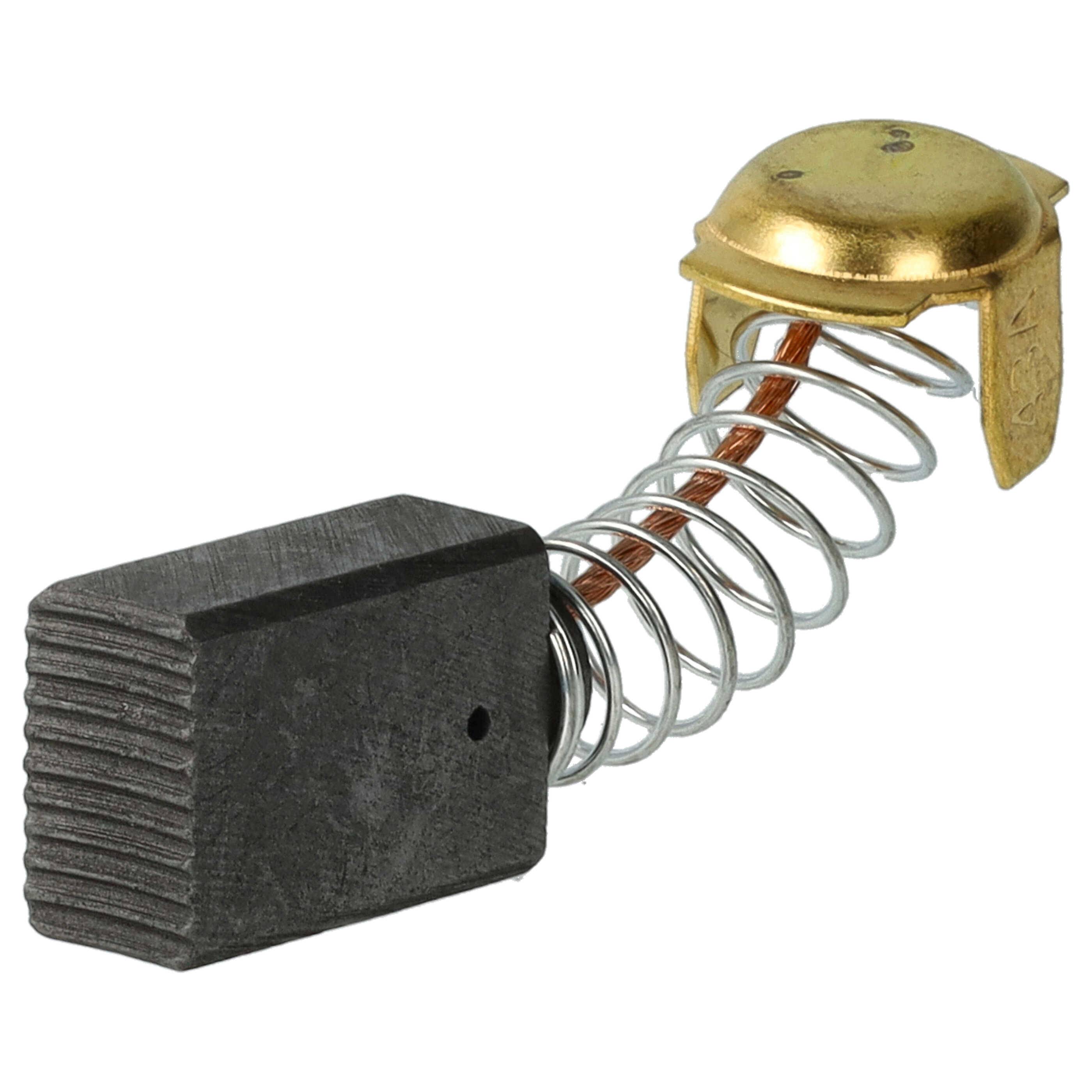 vhbw 2x Kohlebürste 16 x 11 x 7 mm kompatibel mit FERM NLE 850 RHD Winkelschleifer + Feder