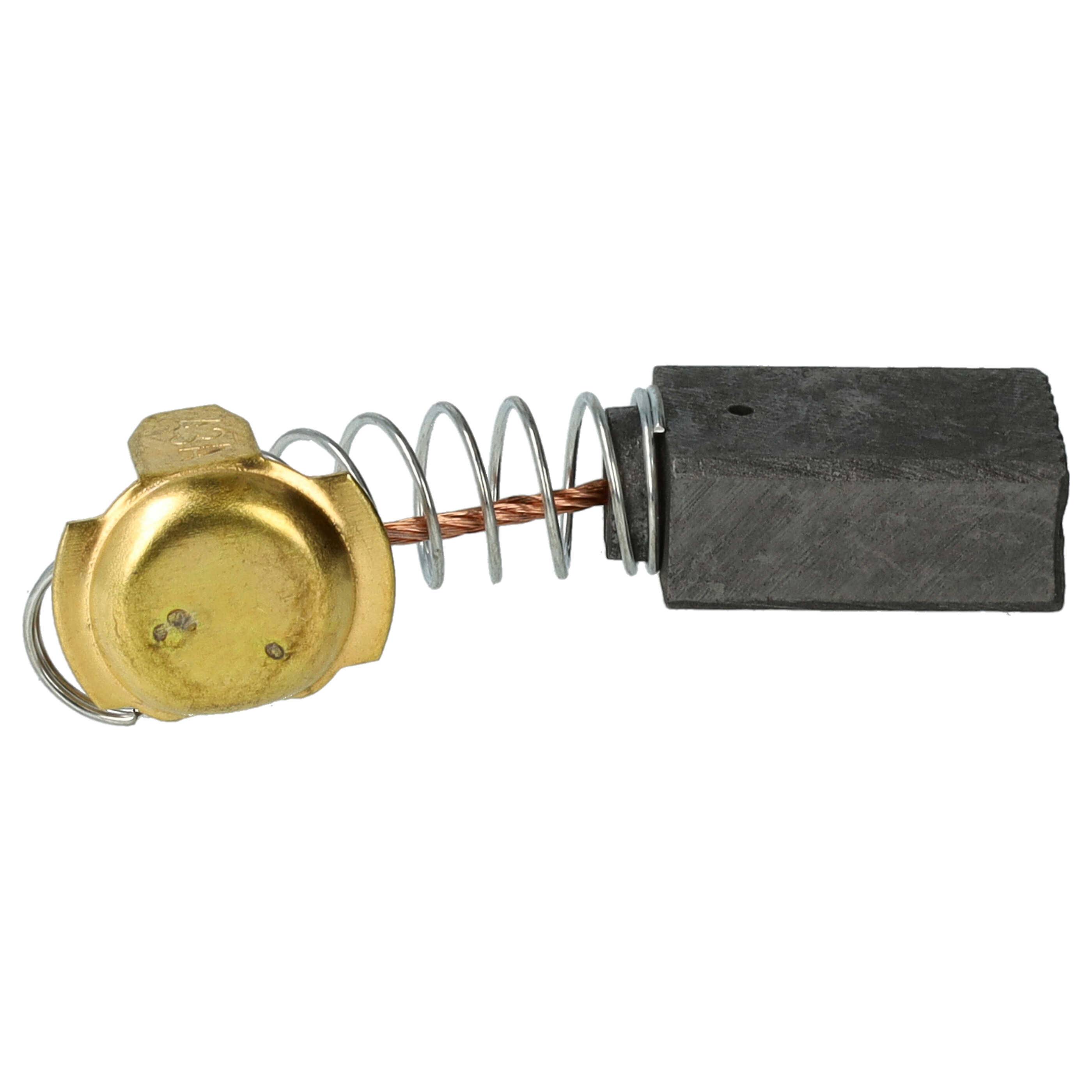 vhbw 2x Kohlebürste 16 x 11 x 7 mm kompatibel mit FERM NLE 850 RHD Winkelschleifer + Feder