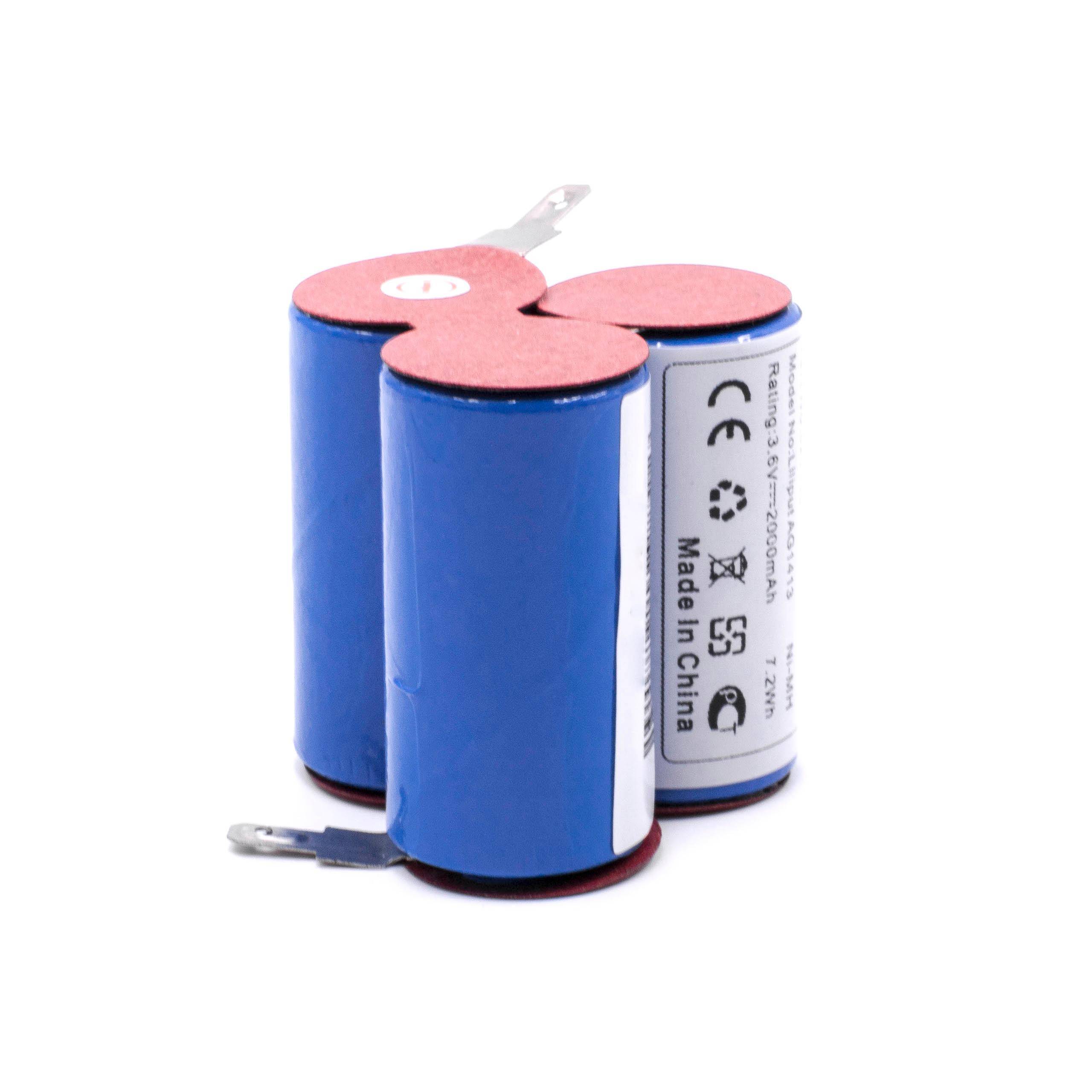 vhbw Akku kompatibel mit AEG Classic 1 | Staubsauger (2000 mAh, 3,6 V, NiMH)