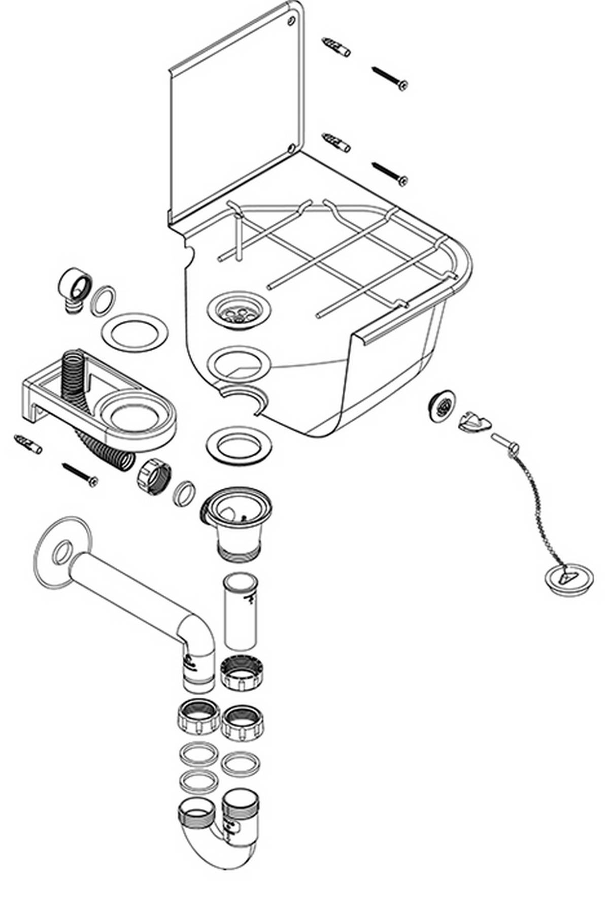 Haas Edelstahl-Universal-Ausgussbecken LEON