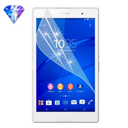 2x Displayschutzfolie für Sony Xperia Z3 Compact Tablet silber Diamant Glitzer