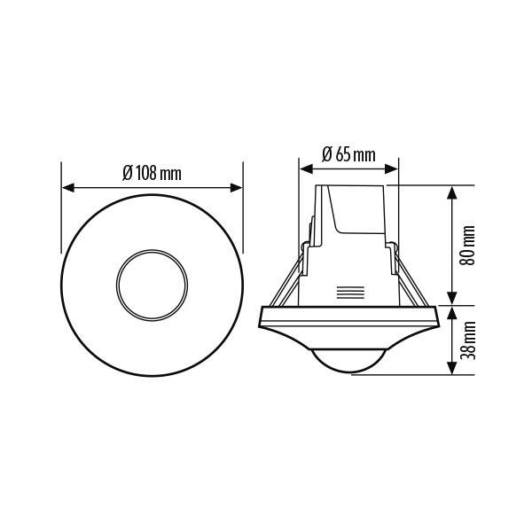 ESYLUX Decken-Präsenzmelder PD-C 360 #EP10428876