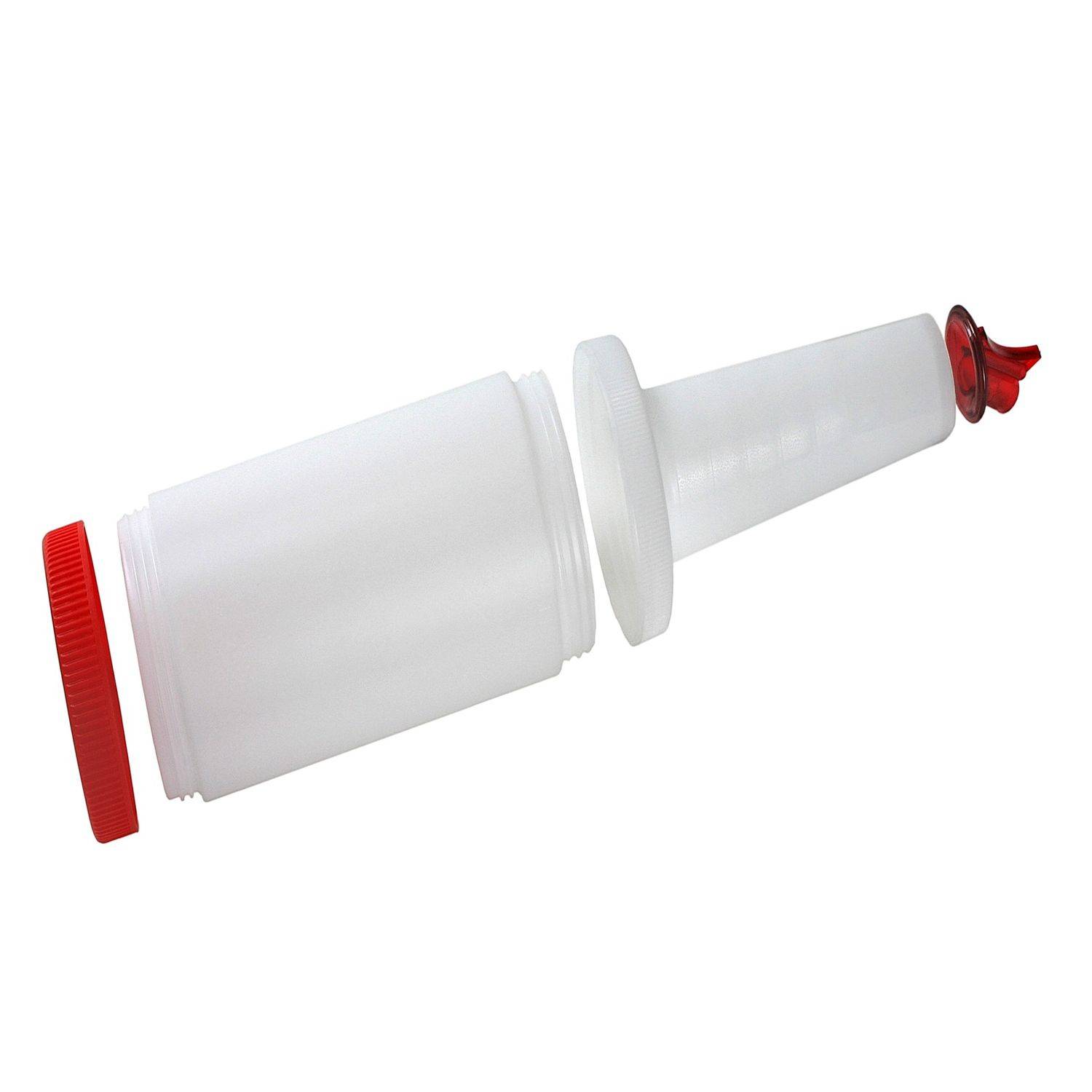 Bottle-Pour-Master Flasche 1 Liter, color:rot