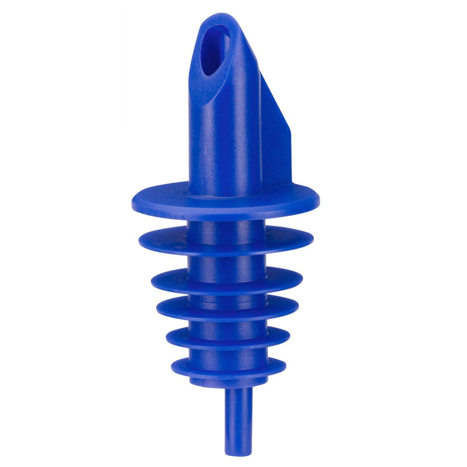 BILLY - Kunststoff-Ausgiesser für 0,5 - 1,5 lt. Flaschen - Blau - Mit 5 Lamellen