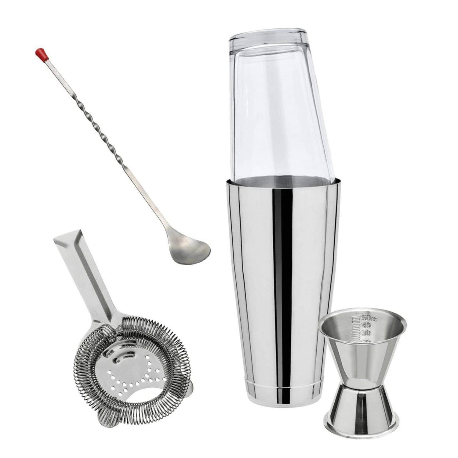Сocktail Set- Boston Shaker mit Original Mixing-Glas