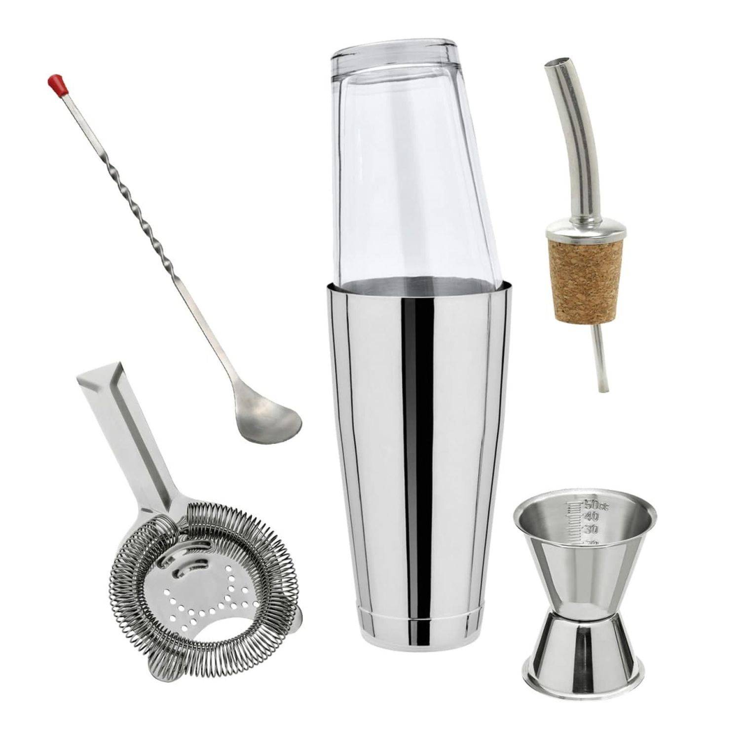 Сocktail Mix Set - Boston Shaker komplett groß