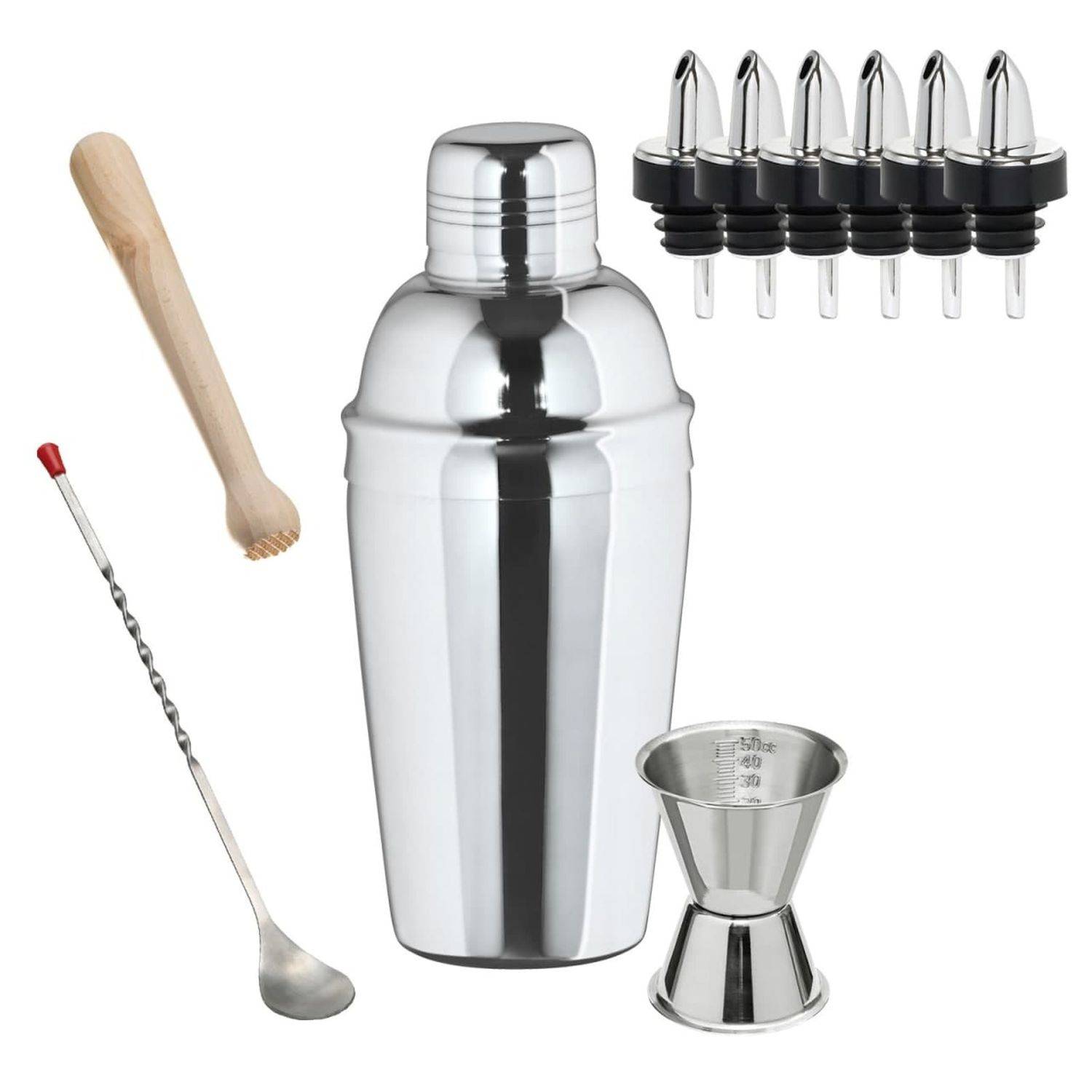 Cocktail Shaker set - 3-teiliger EDELSTAHLSHAKER
