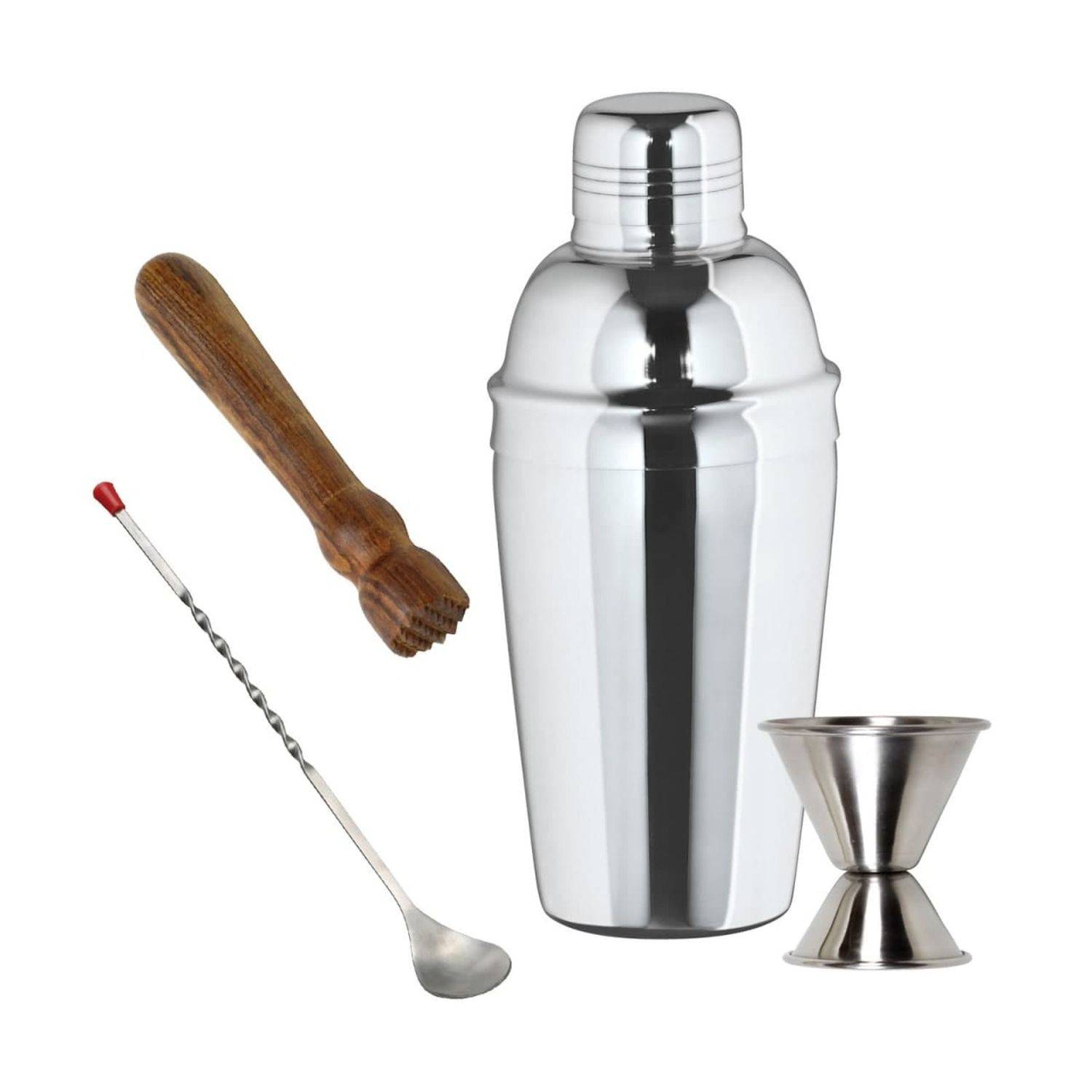 Cocktail Shaker set klein - 3-teiliger EDELSTAHLSHAKER