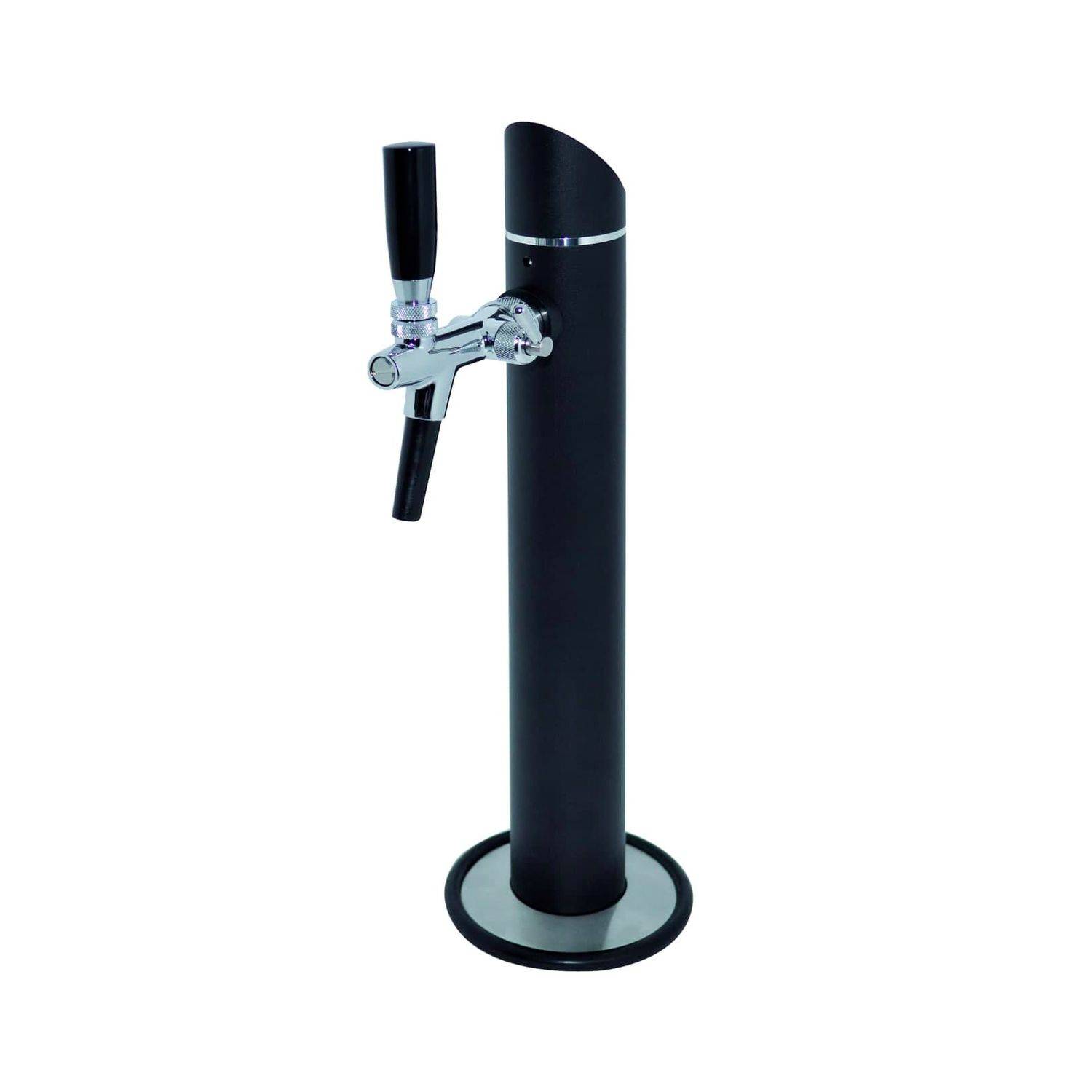 Schanksäule, Bierzapfsäule - Modell Black Tower, 1-leitig, mit Zierflansch