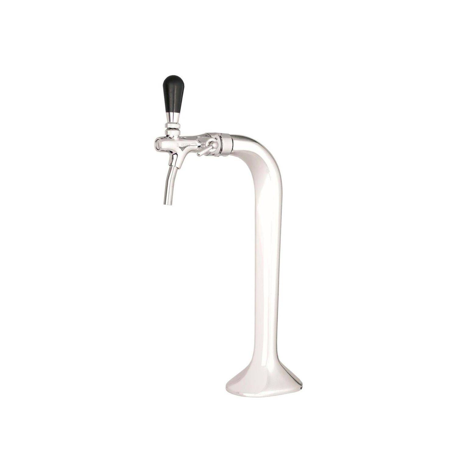 Schanksäule Chrom 1-leitig, elegant, "Topp-Qualität!" (Paketpreis)