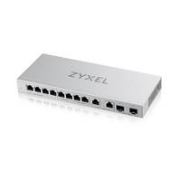 Zyxel XGS1010-12 - V2 - Switch - managed - 8 x 10/100/1000 + 2 x 100/1000/2.5G + 2 x 1 Gigabit/10 Gigabit SFP+ (Uplink)