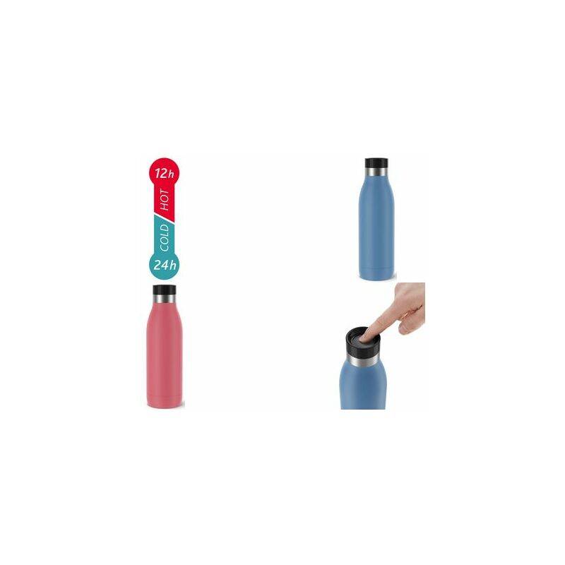 emsa Isolier-Trinkflasche BLUDROP, 0,7 Liter, koralle