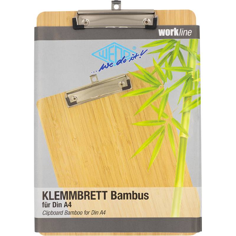 WEDO Klemmbrett, aus Bambus, DIN A4 hoch