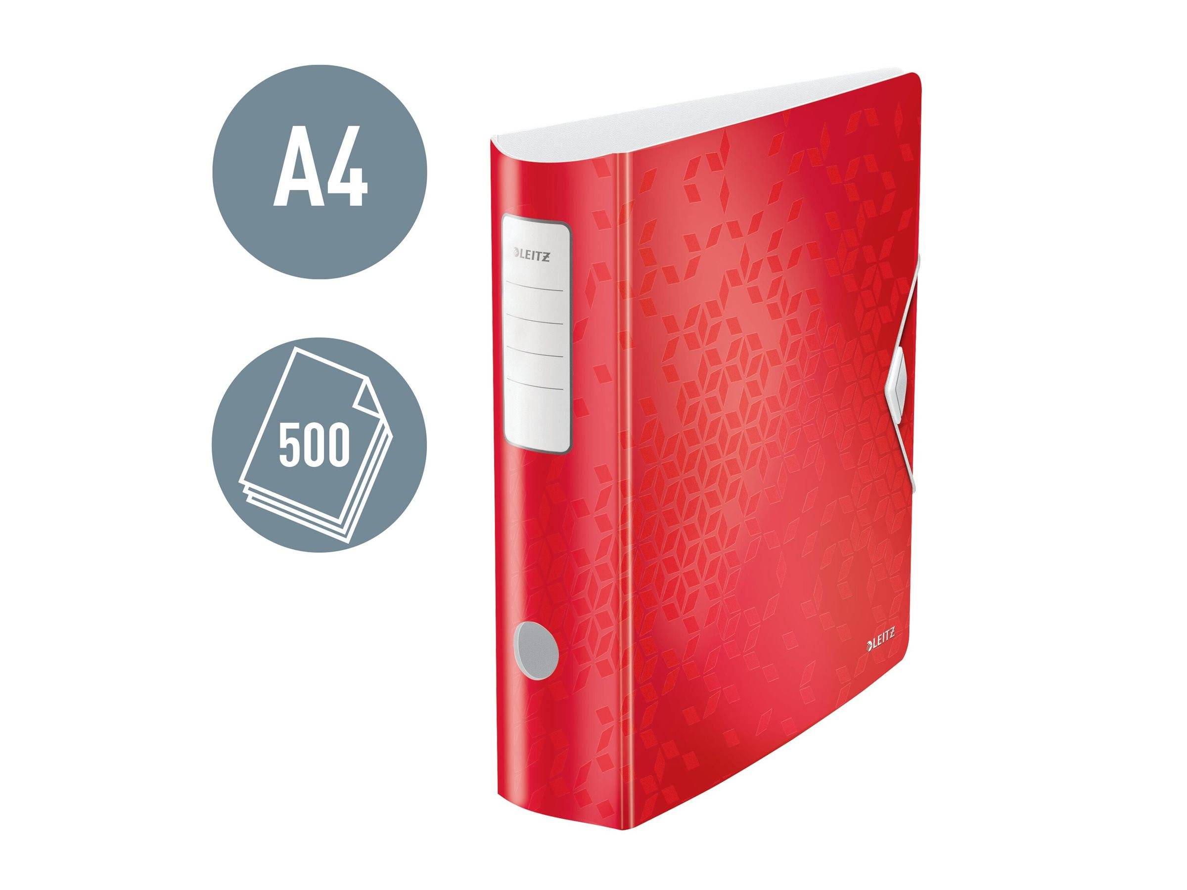ESSELTE LEITZ - Leitz 180° Active WOW - Aktenordner - Rückenbreite: 82 mm - für A4 (210 x 297 mm)