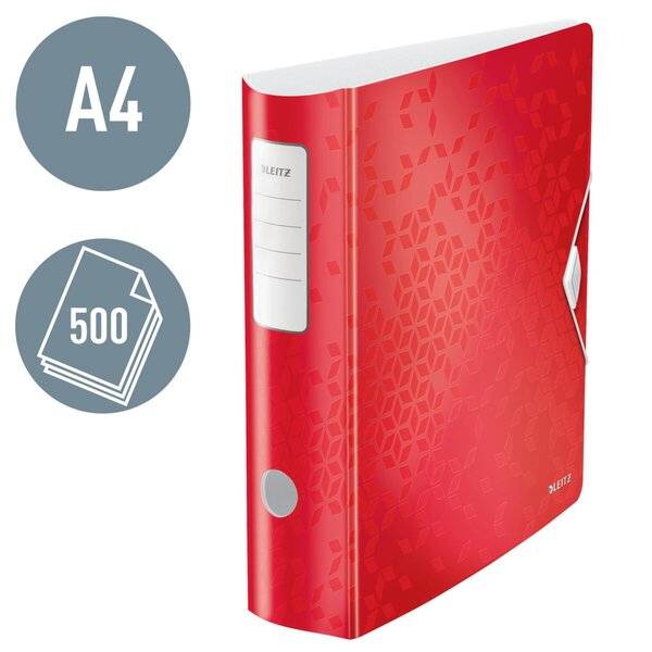 Esselte Leitz 180° Active WOW - Aktenordner - Rückenbreite: 82 mm - für A4 (210 x 297 mm)