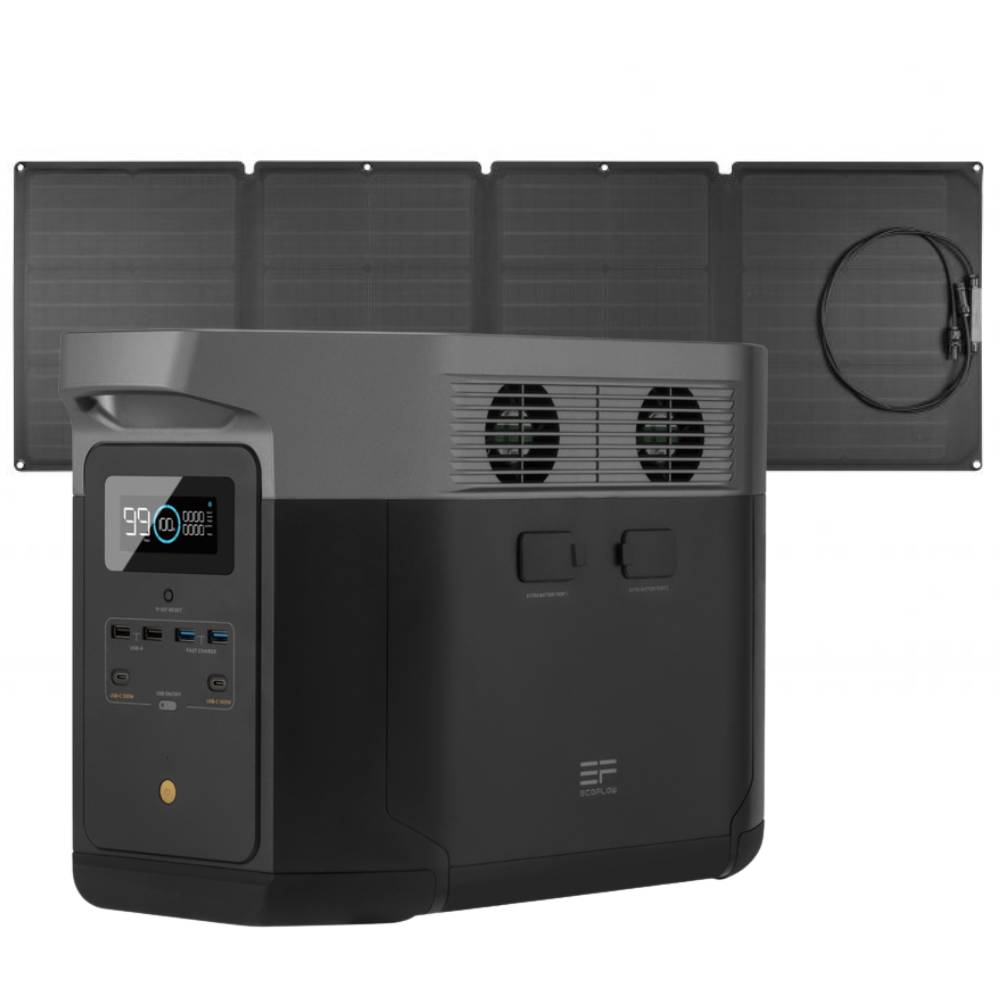 EcoFlow Delta Max 2000 Powerstation + 400W Solarmodul