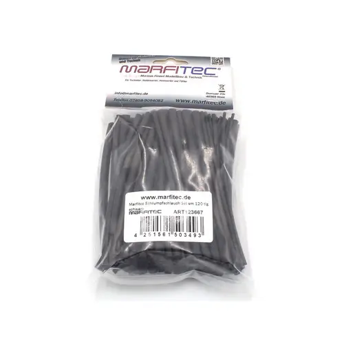 Marfitec Schrumpfschlauch Set SM 120 tlg. schwarz Marfitec Schrumpfschlauch Set SM 120 tlg. schwarz