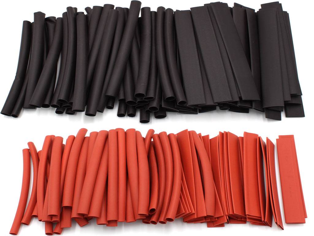 Marfitec Schrumpfschlauch Set MD 160 tlg. schwarz + rot