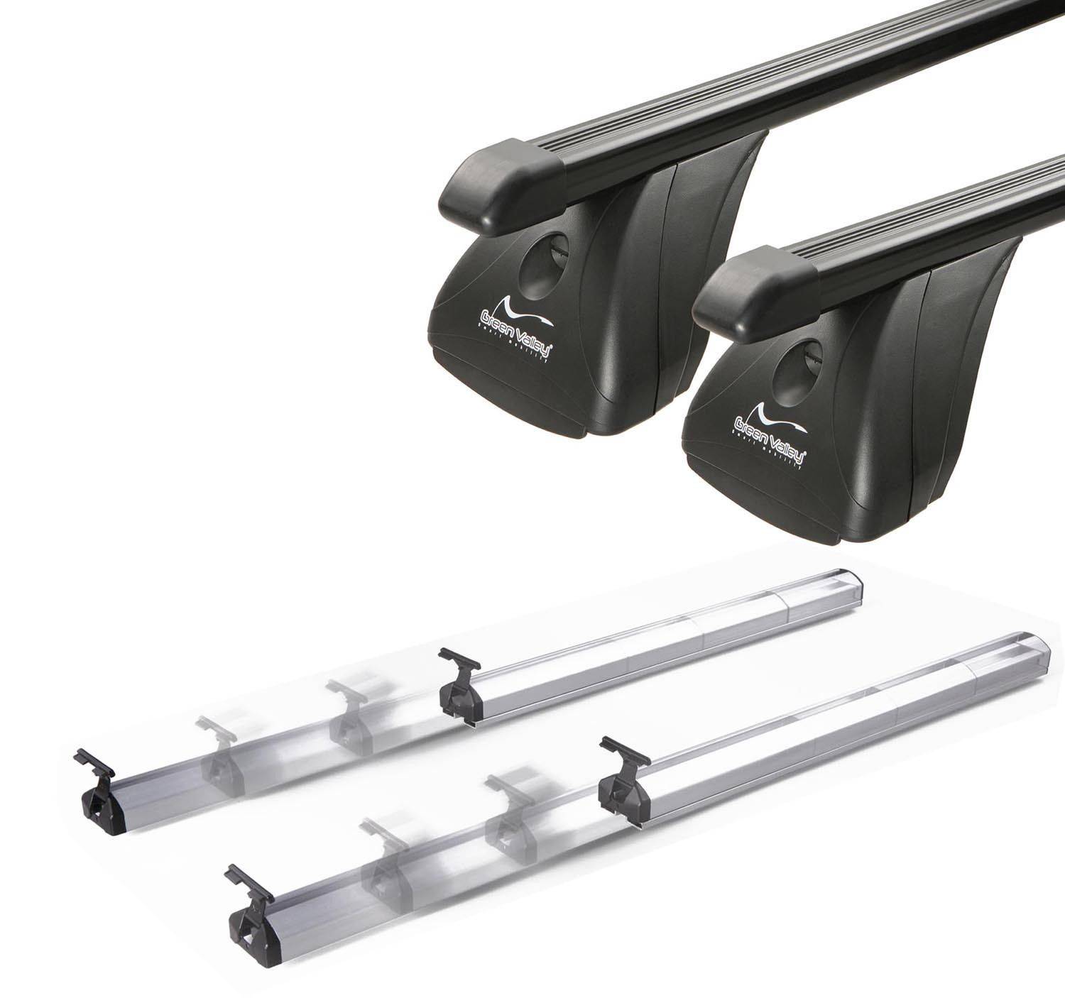 Dachträger Aurilis VDP Fix&Slide kompatibel mit für Peugeot 308 (Schrägheck 3/5 Türer) ab 2007