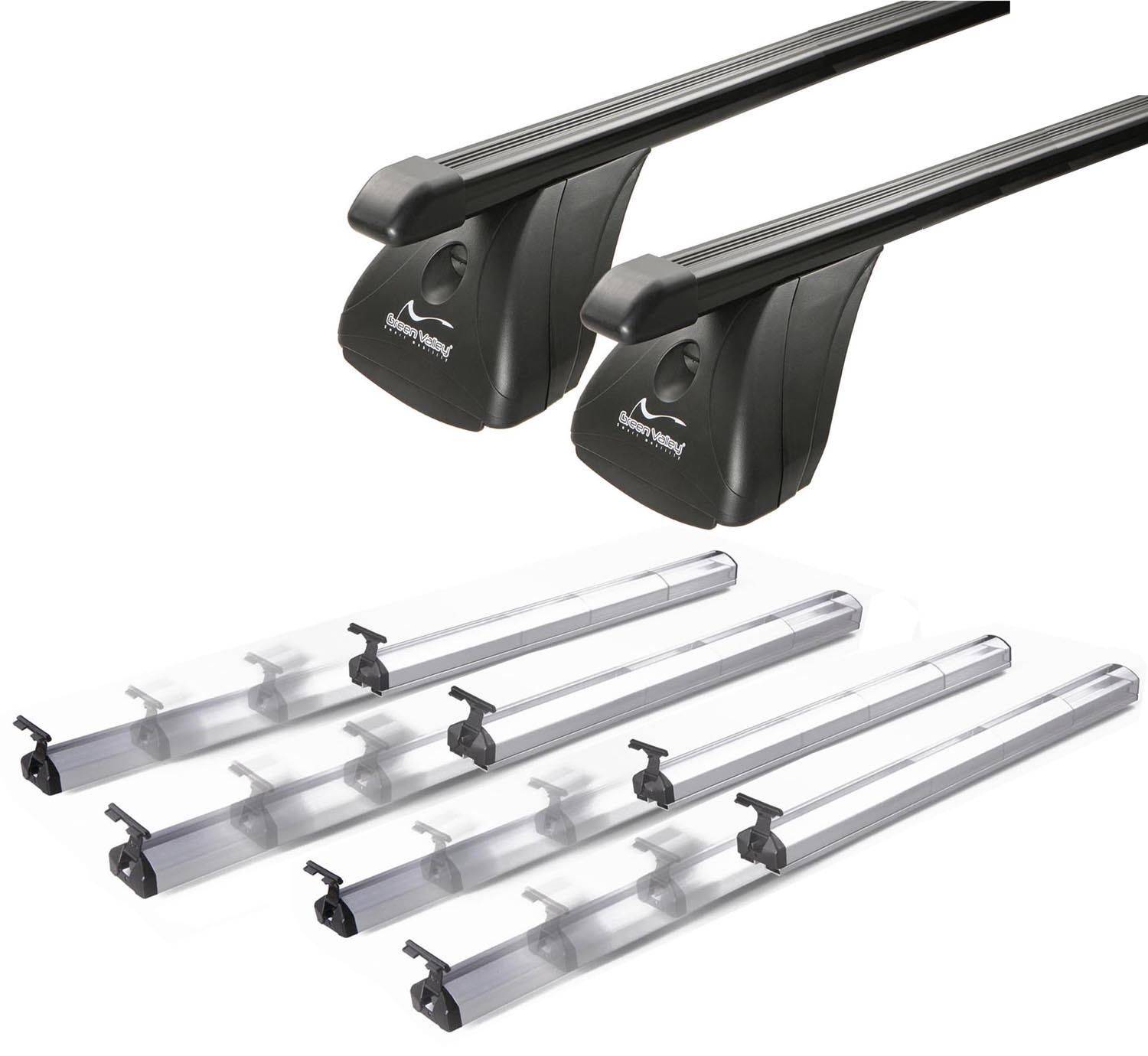 Dachträger Aurilis VDP Fix&Slide Duo kompatibel mit für Peugeot 308 (3/5 Türer) ab 2007