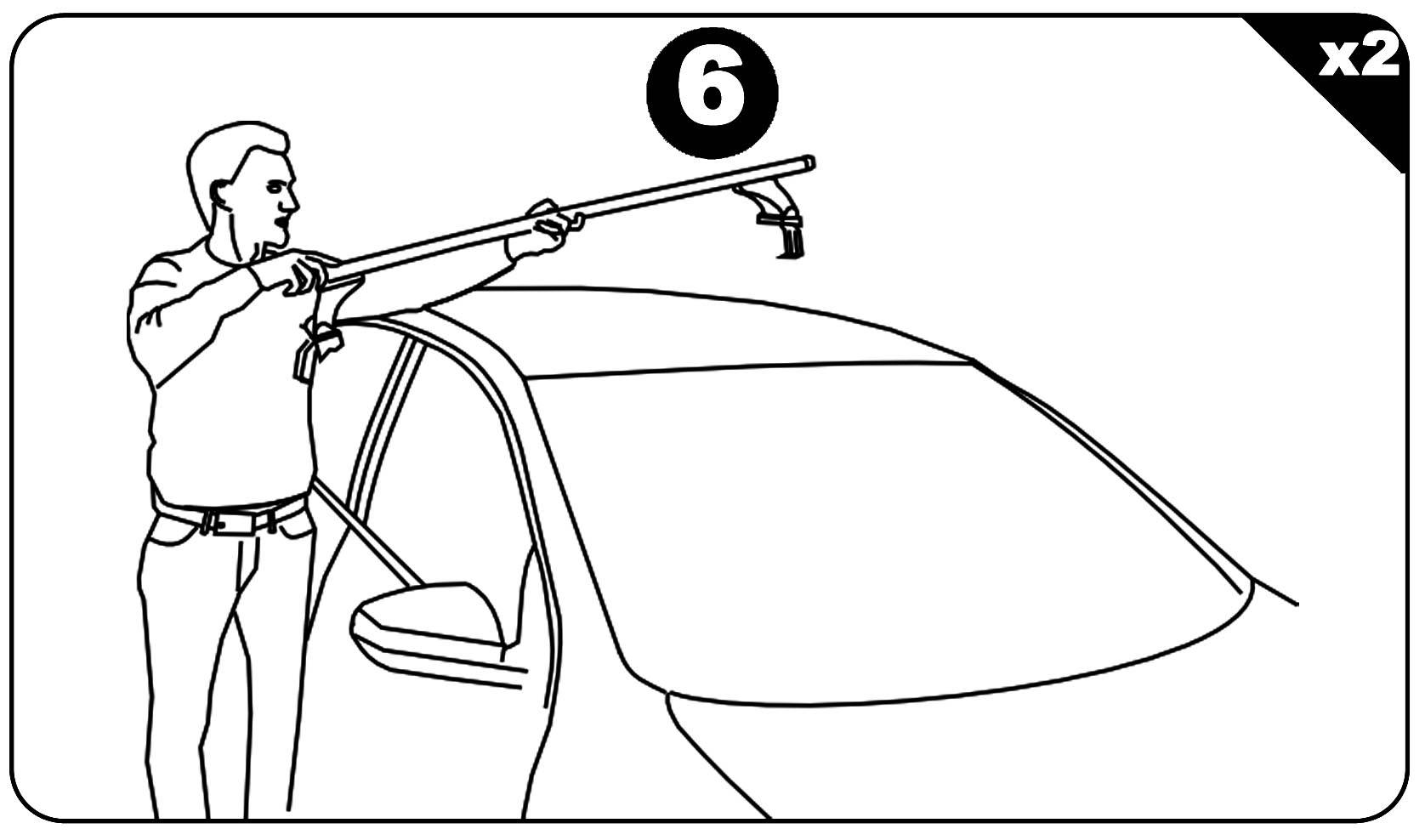 Dachbox VDPMAA460 460Ltr schwarz glänzend abschließbar + Aluminium Dachträger Aurilis VDP kompatibel mit für Fiat Punto II (5Türer) 1999-2010