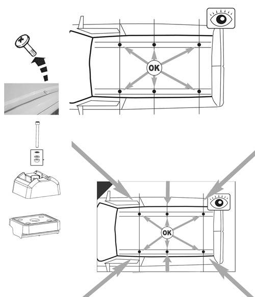 AURILIS PRO Dachträger kompatibel mit für VW kompatibel mit für VW T5 2003-2010, ab 2010 3 Stangen