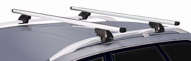 Dachträger Relingträger Trek kompatibel mit für Hyundai Ix35 (Steilheck 5 Türer) ab 2010 Aluminium