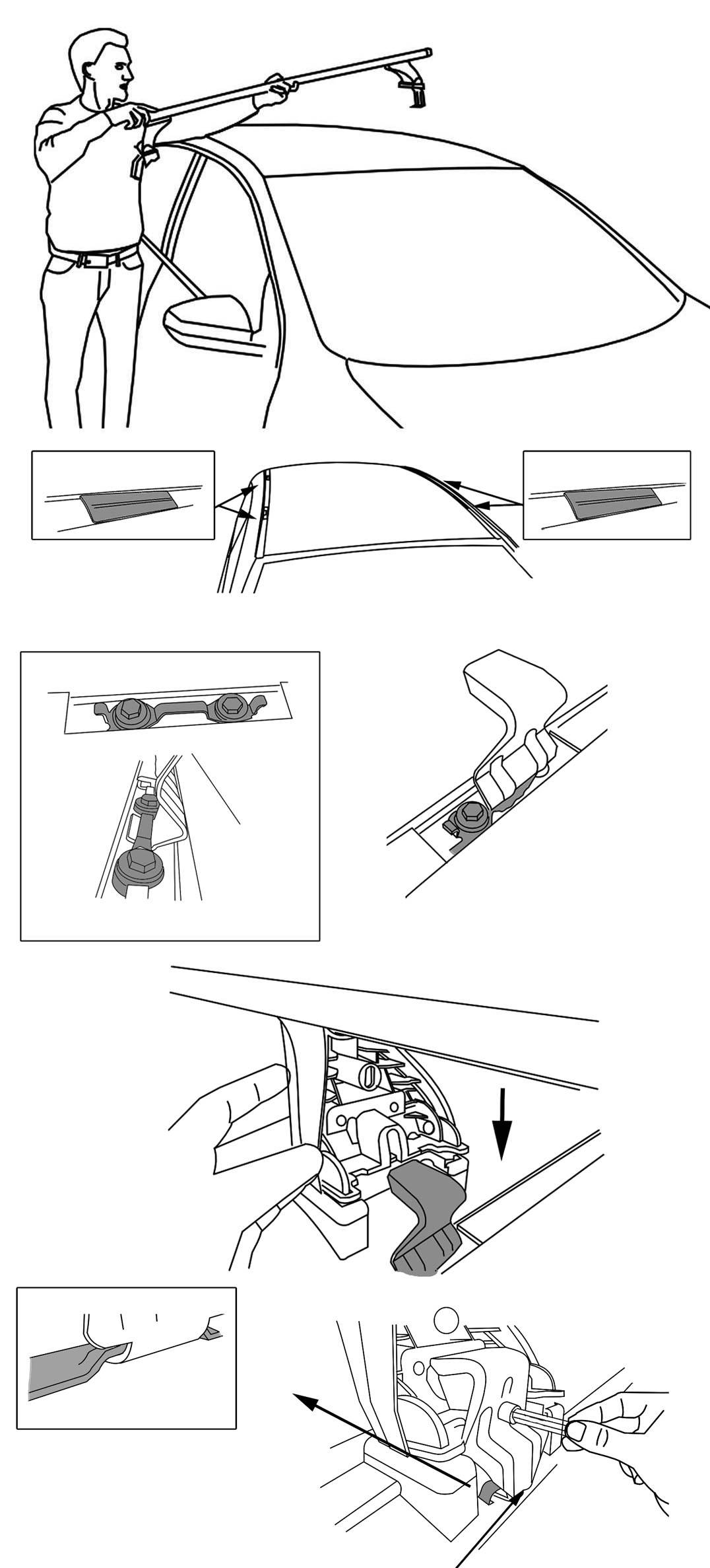 Dachträger Aurilis VDP kompatibel mit für Toyota Land Cruiser J12 (Geländewagen 5 Türer) 02-09