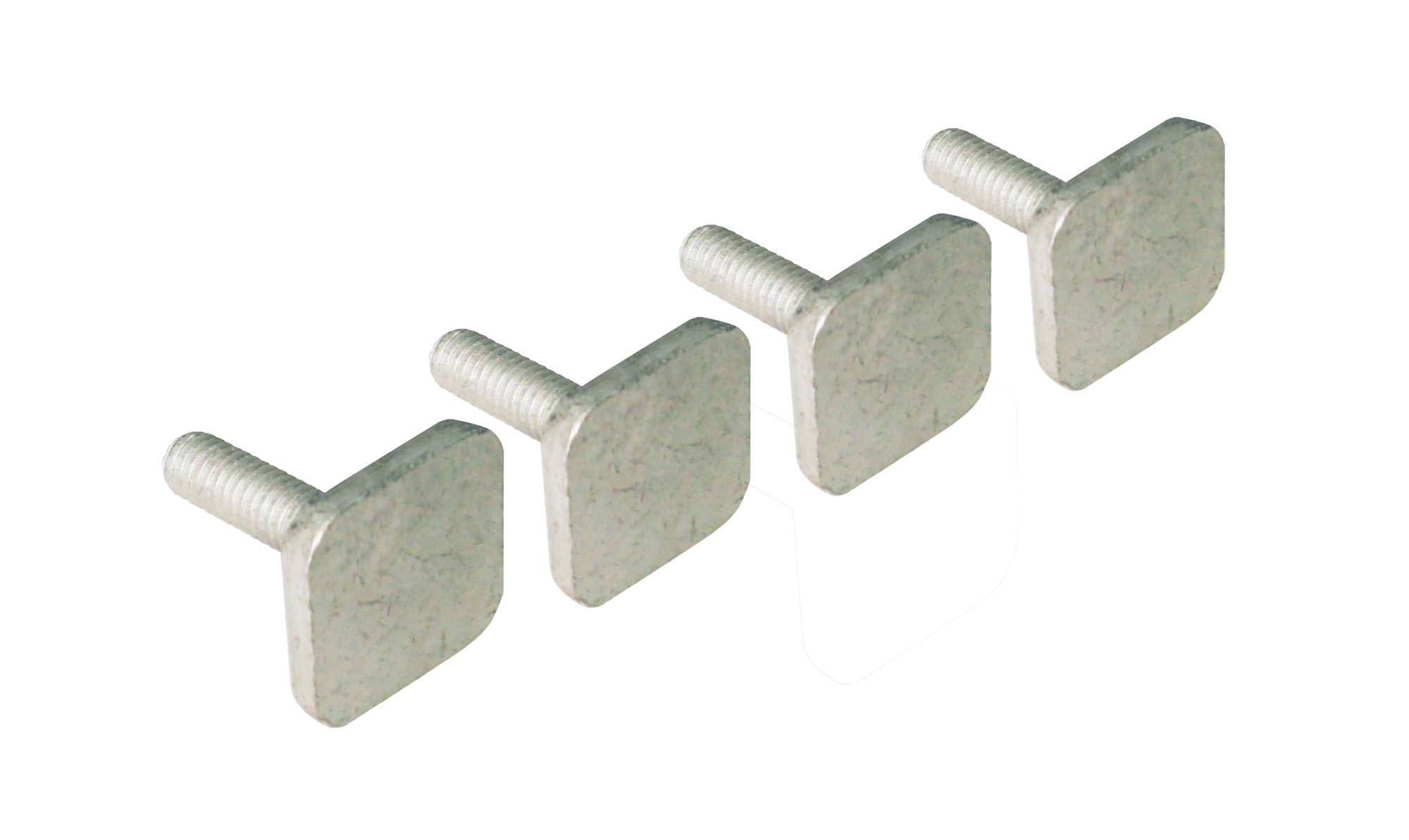 4 Nutsteine M6x21mm Dachträger Relingträger T-Nut Adapter Nutensteine Brio Kopf 20x20