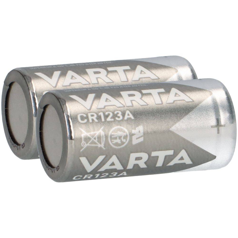 2x VARTA CR123A Lithium Batterie 3V 1480 mAh – CR17345 – 1er Blister