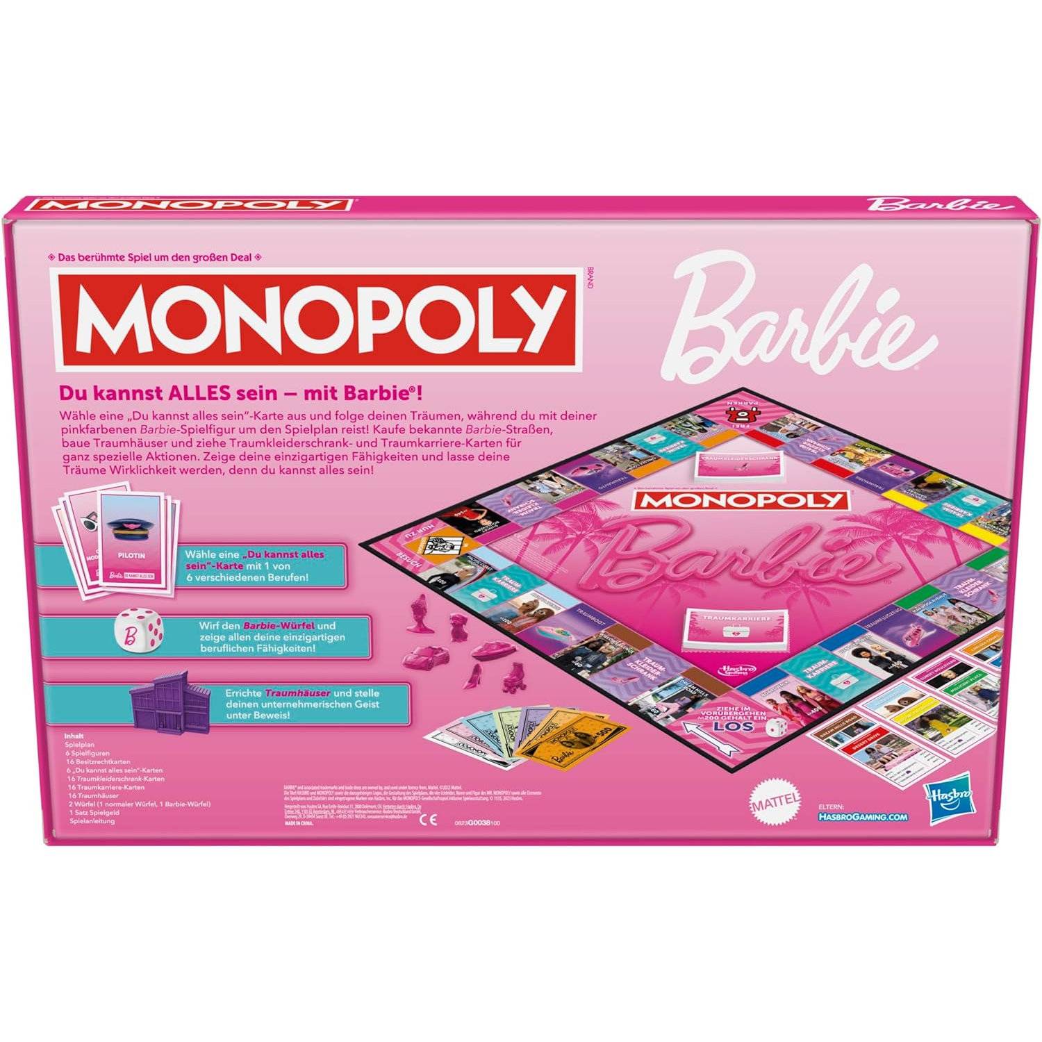 Monopoly - Barbie Brettspiel Gesellschaftsspiel Spiel