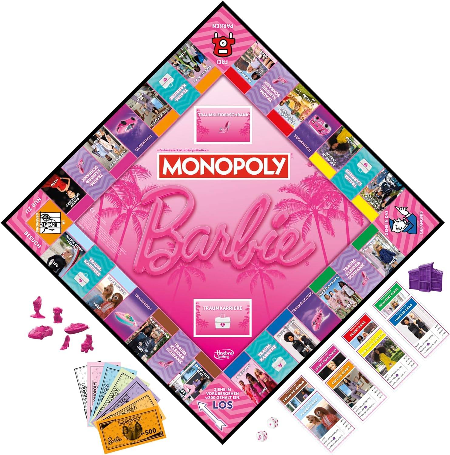 Monopoly - Barbie Brettspiel Gesellschaftsspiel Spiel
