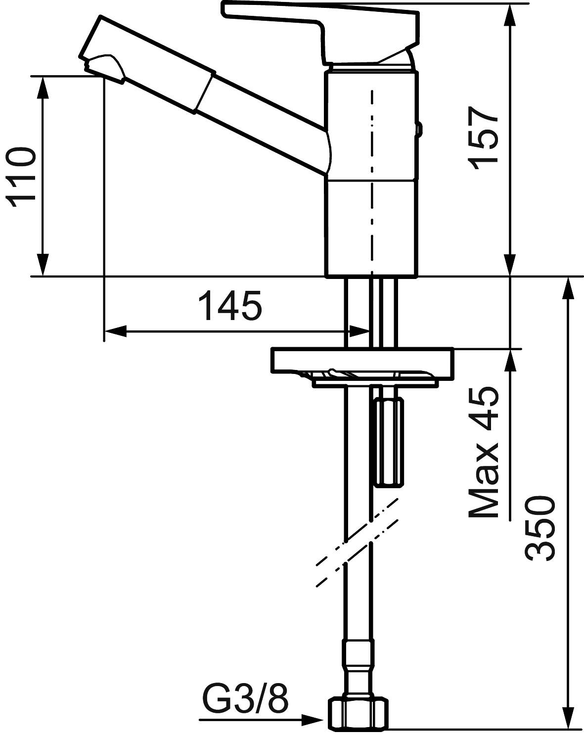 Mora MMIX B6 Waschtisch-Einhebelmischer Chrom