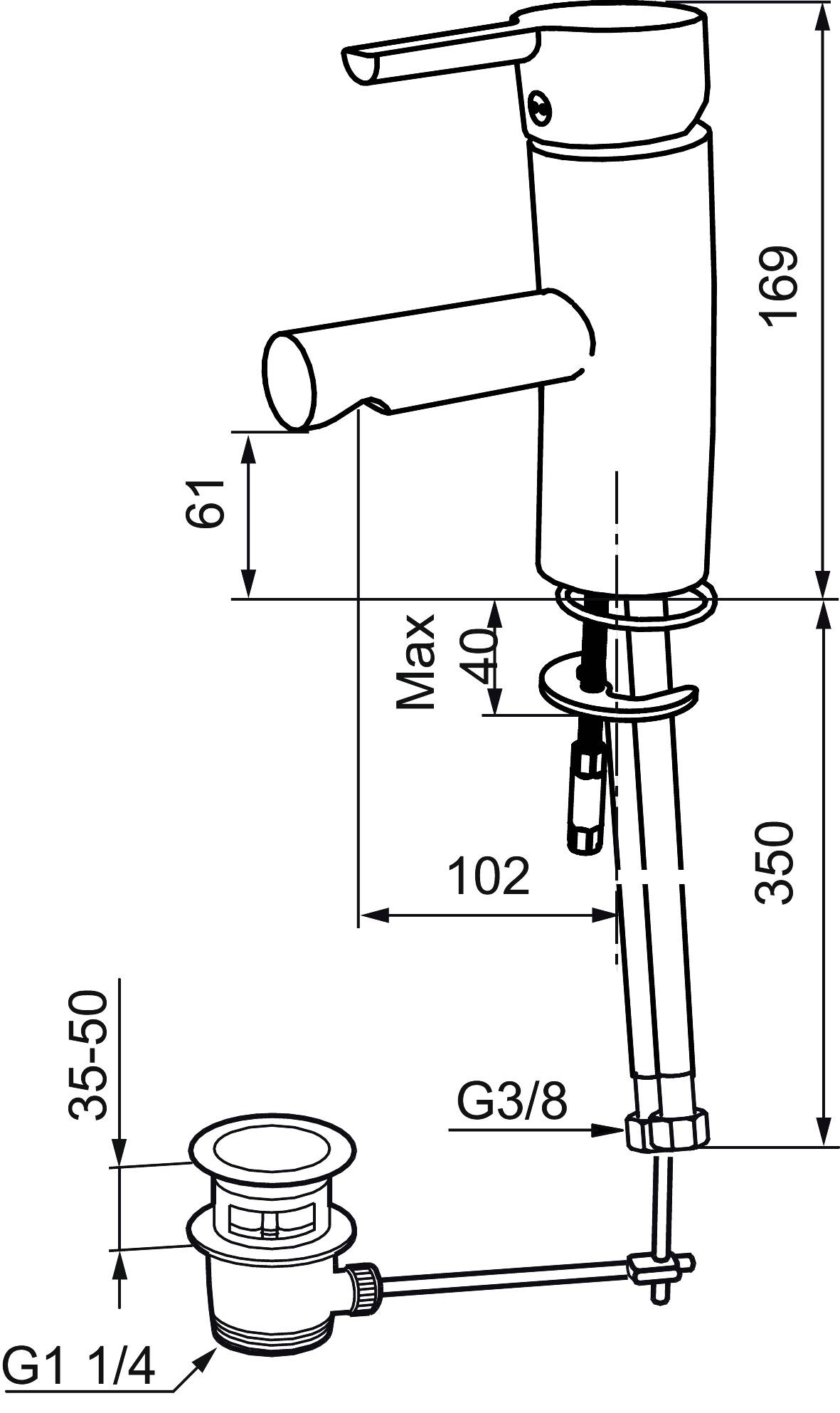 Mora MMIX B5 Waschtisch Einhebelmischer Chrom
