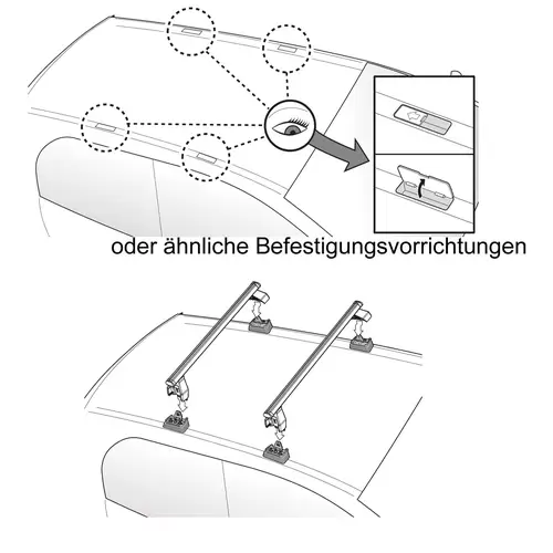 Dachträger Menabo Tema kompatibel mit für Opel Astra H Sportourer ohne Reling 2004-2011 Aluminium Dachträger Menabo Tema kompatibel mit für Opel Astra H Sportourer ohne Reling 2004-2011 Aluminium